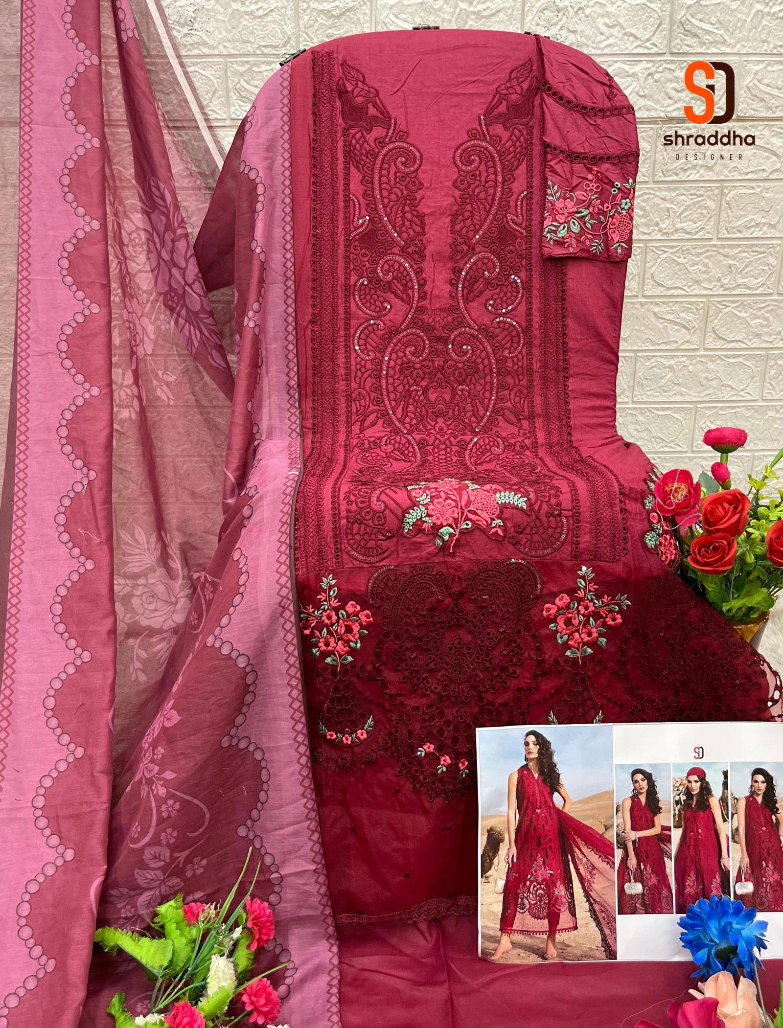 Maria B Lawn Vol 2 By Shraddha Pure Cotton Pakistani Suits Orders In India